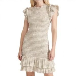 Veronica Beard Smocked Cici Dress - Gingham